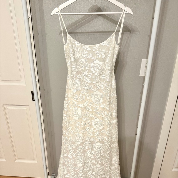 Reformation Sorin Dress Ivory - Size 2 - Picture 2 of 9